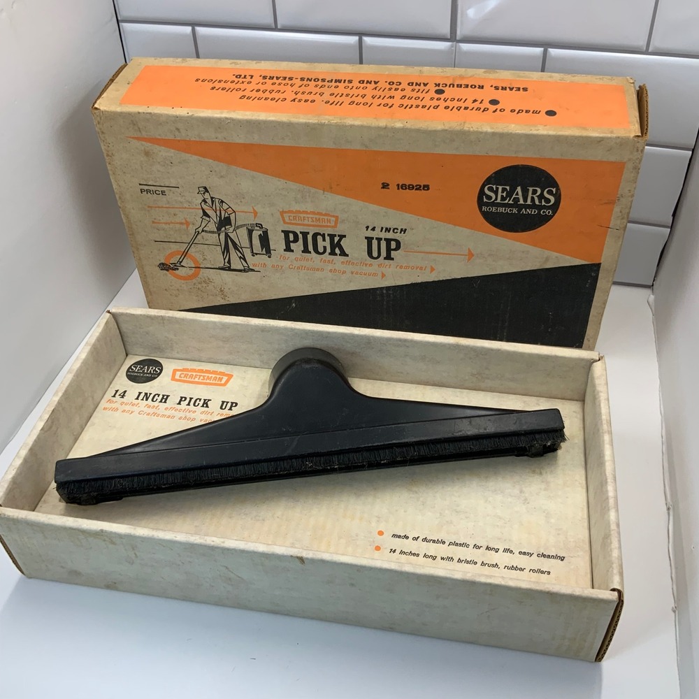 Vintage Craftsman 14 Inch Pick Up Vacuum Attachment 9 16925 Sears Roebuck Box